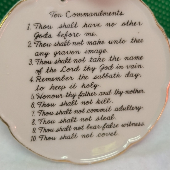 Vintage 70s Religious Prayer Plates - Picture 6 of 6